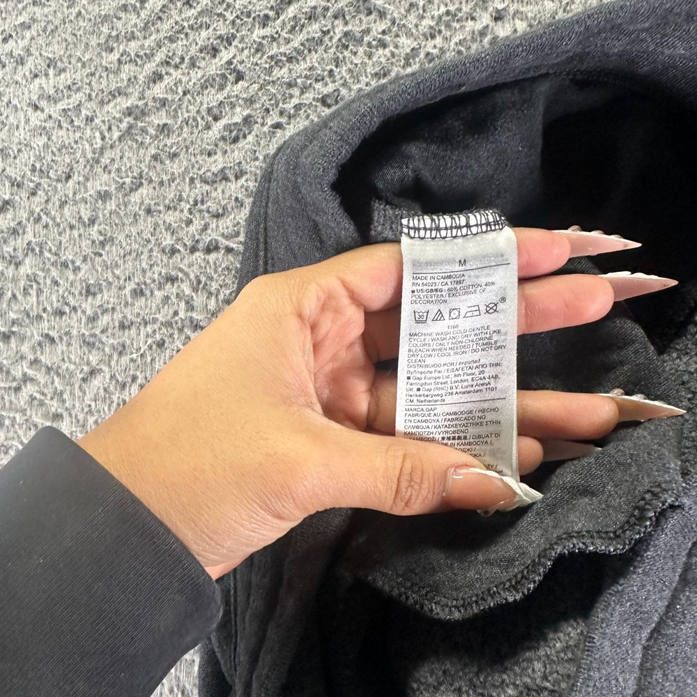Gap Pant Mens M Gray Cotton Fleece Sweatpants Tapered Activewear Performance - Picture 5 of 11